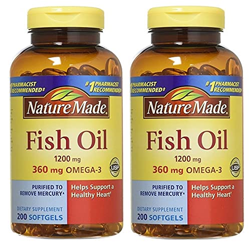 Fish Oil 1200mg Omega-3 400 Softgels C8253
