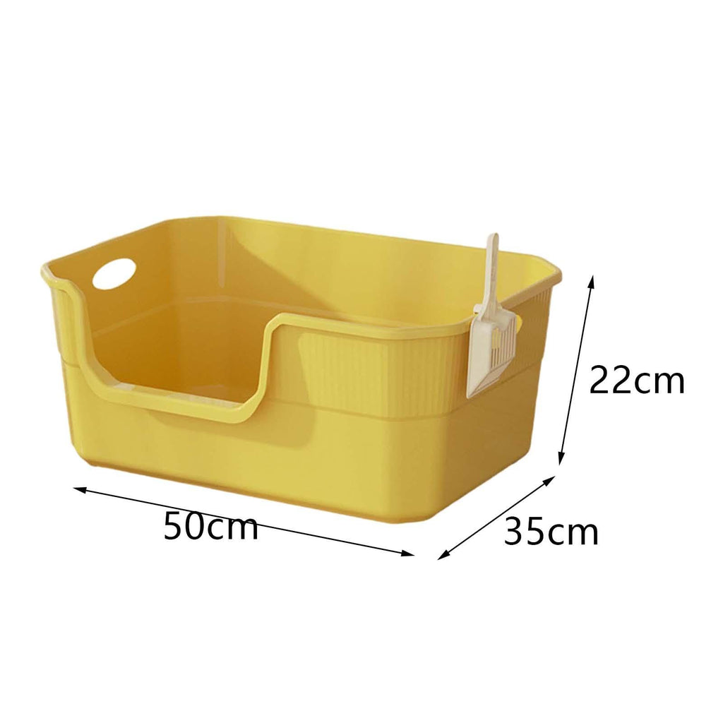 Open Top Cat Litter Tray with Frame PP T907125