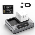 2-Pack Rechargeable Batteries with Charging Station F433