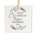 Ceramic 3-inch Square-Shaped Ornament C5918