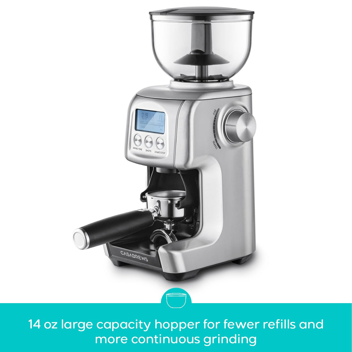 Electric Conical Burr Coffee Grinder with LCD Display A9510