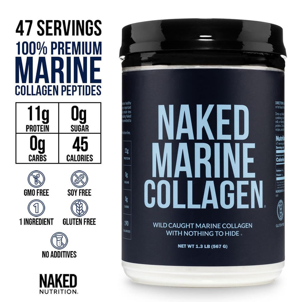 Unflavored Marine Collagen Peptides Protein Powder 47 Servings C2773