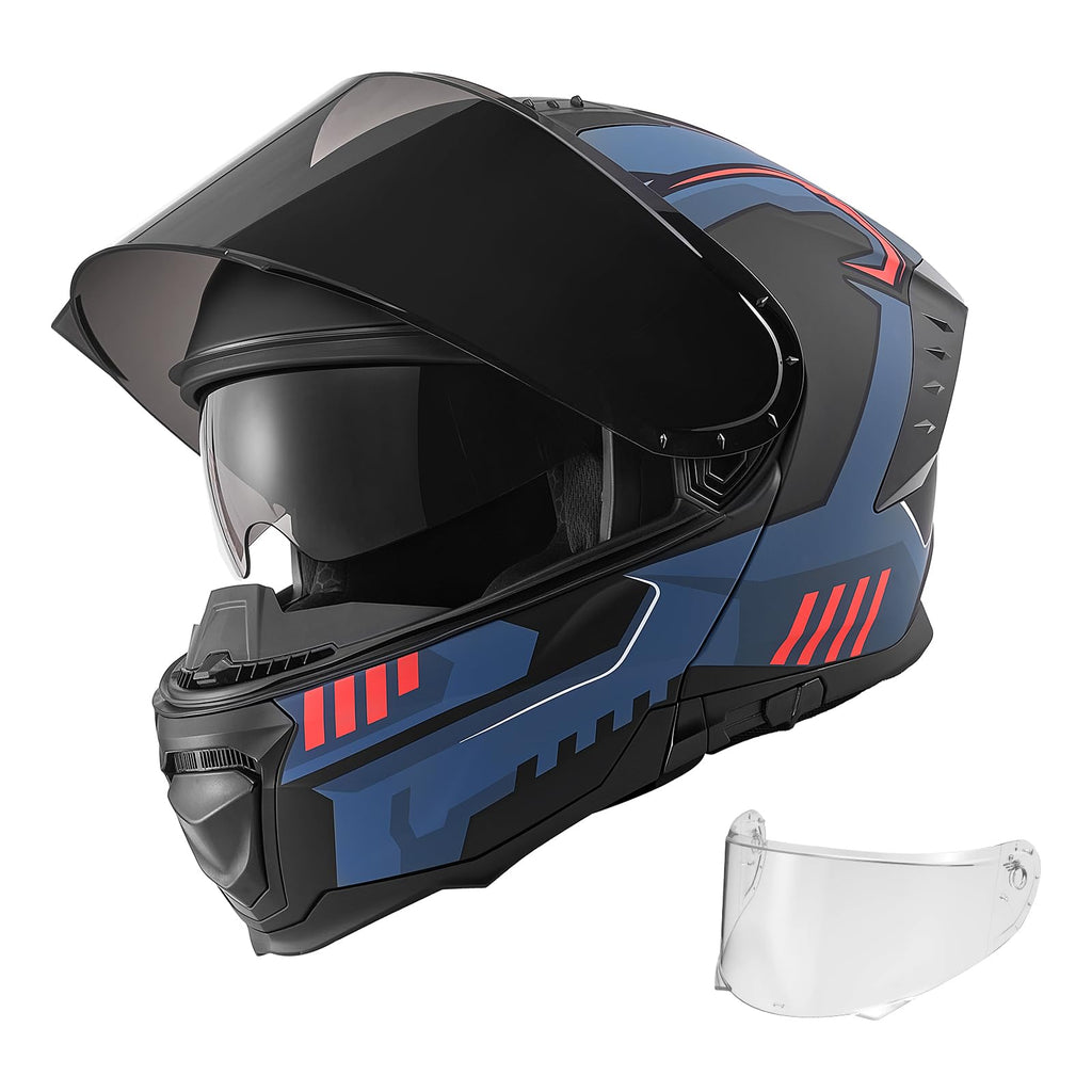 DOT Approved Adult Motocross Helmet with Clear Visor V315591