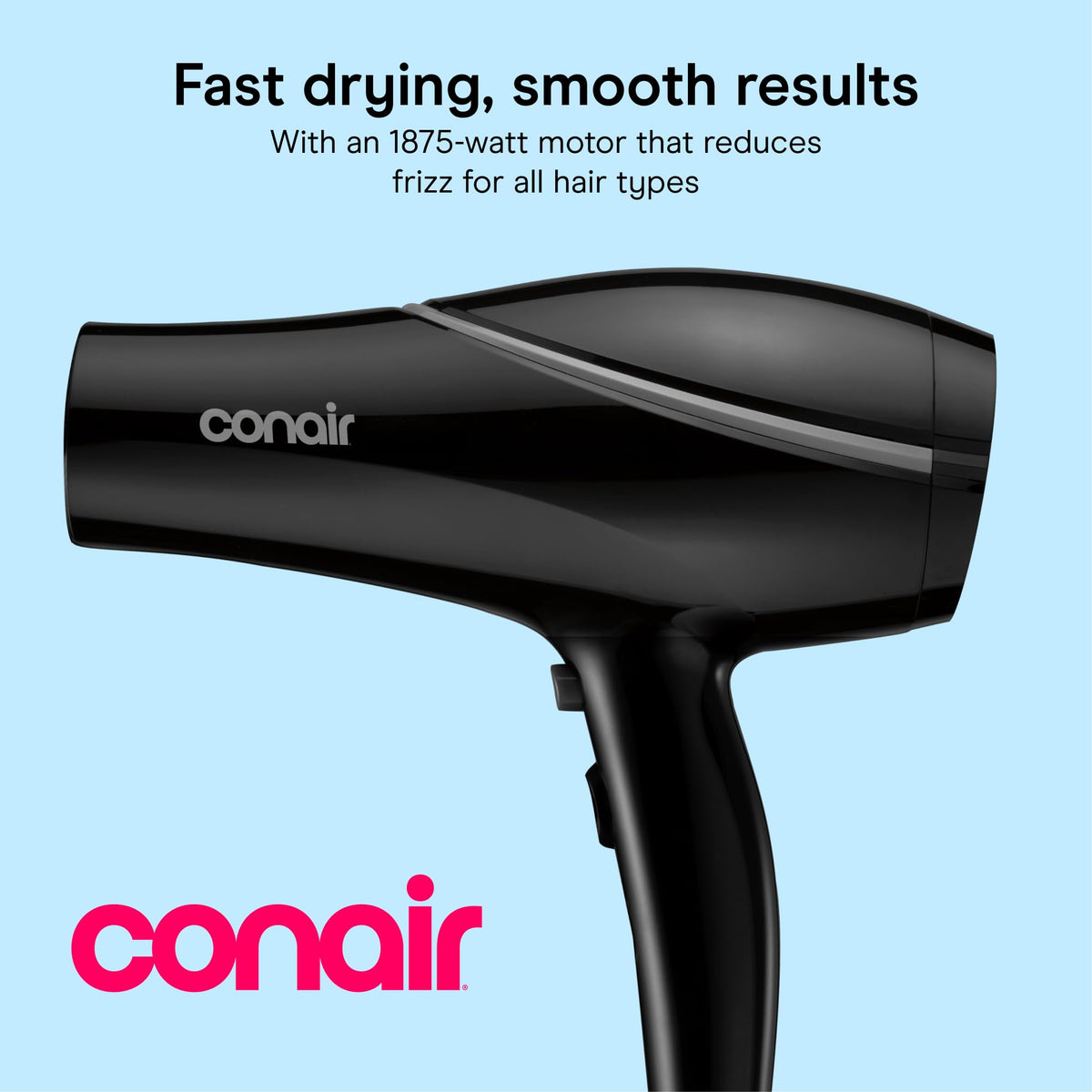 Black Ceramic Hair Dryer with Concentrator Attachment H7669