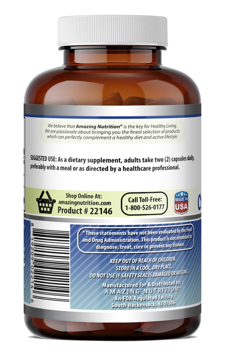 Glucosamine Chondroitin MSM 1850 mg Capsules Supplement P652536