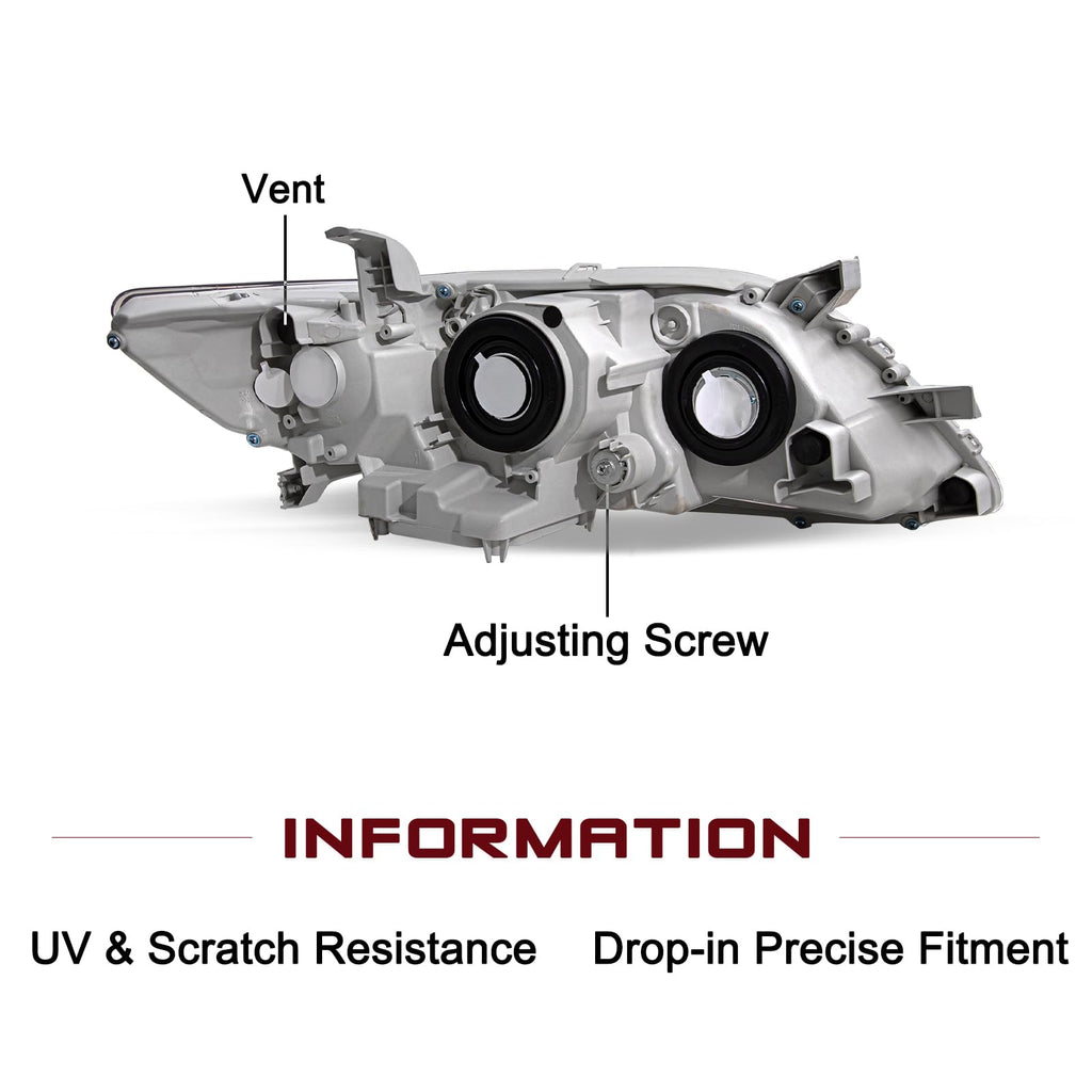 Headlight Compatible with 2007-2009 Toyota Camry Q551