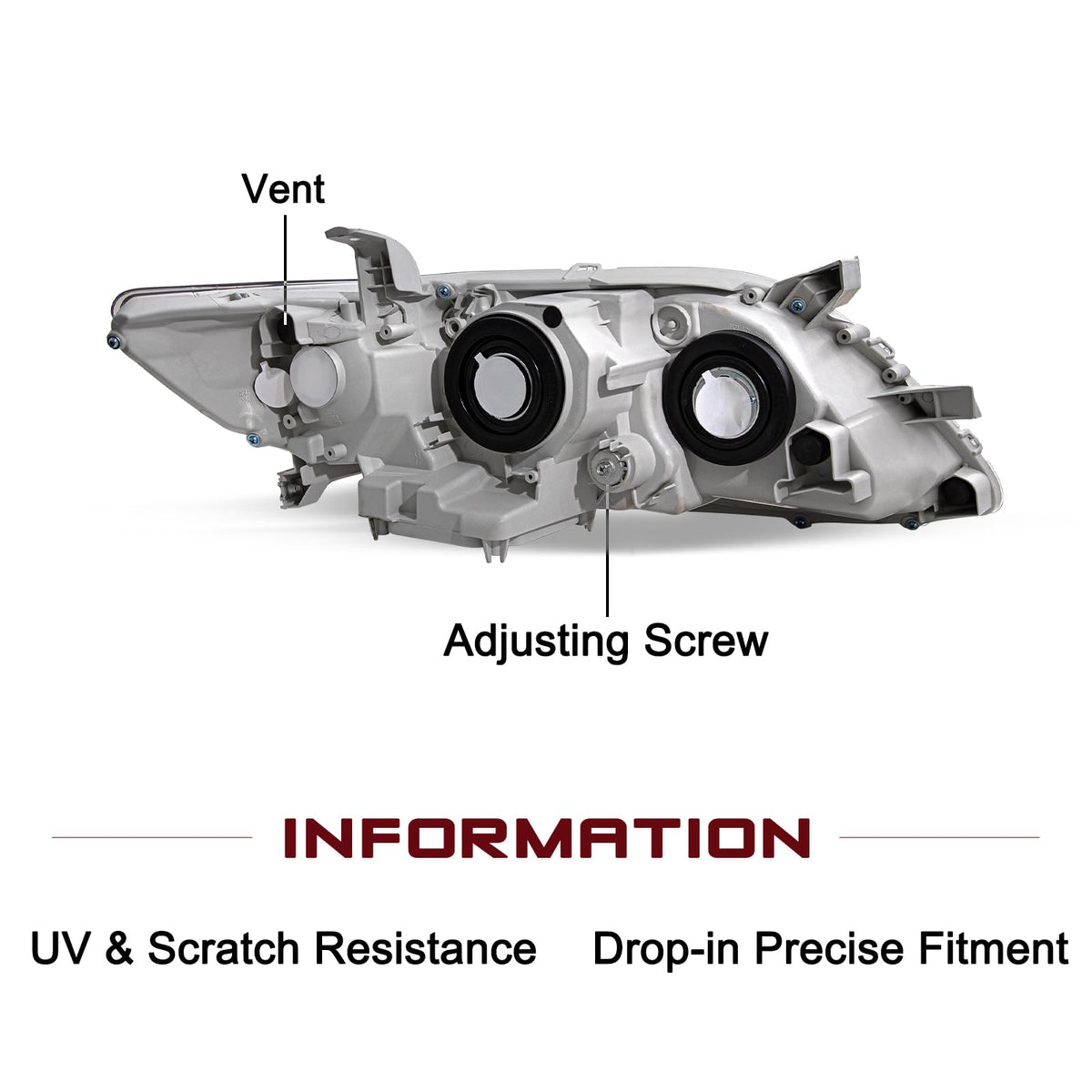 Headlight Compatible with 2007-2009 Toyota Camry Q551