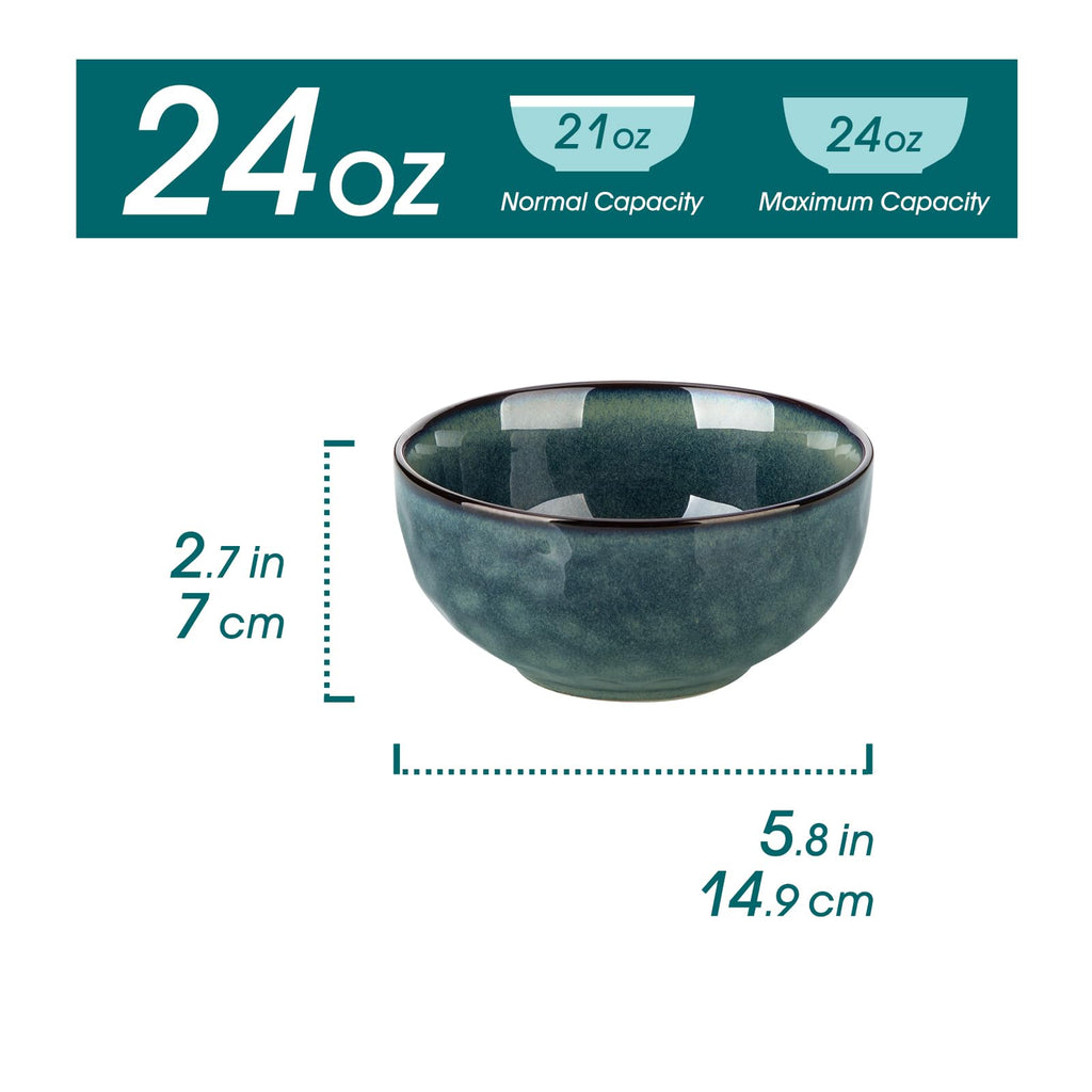 Ceramic Green Bowls Set of 4 V18442