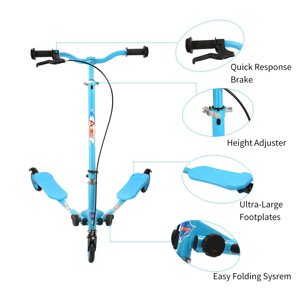 3 Wheels Drifting Scooter with Adjustable Height & Foldable X605106
