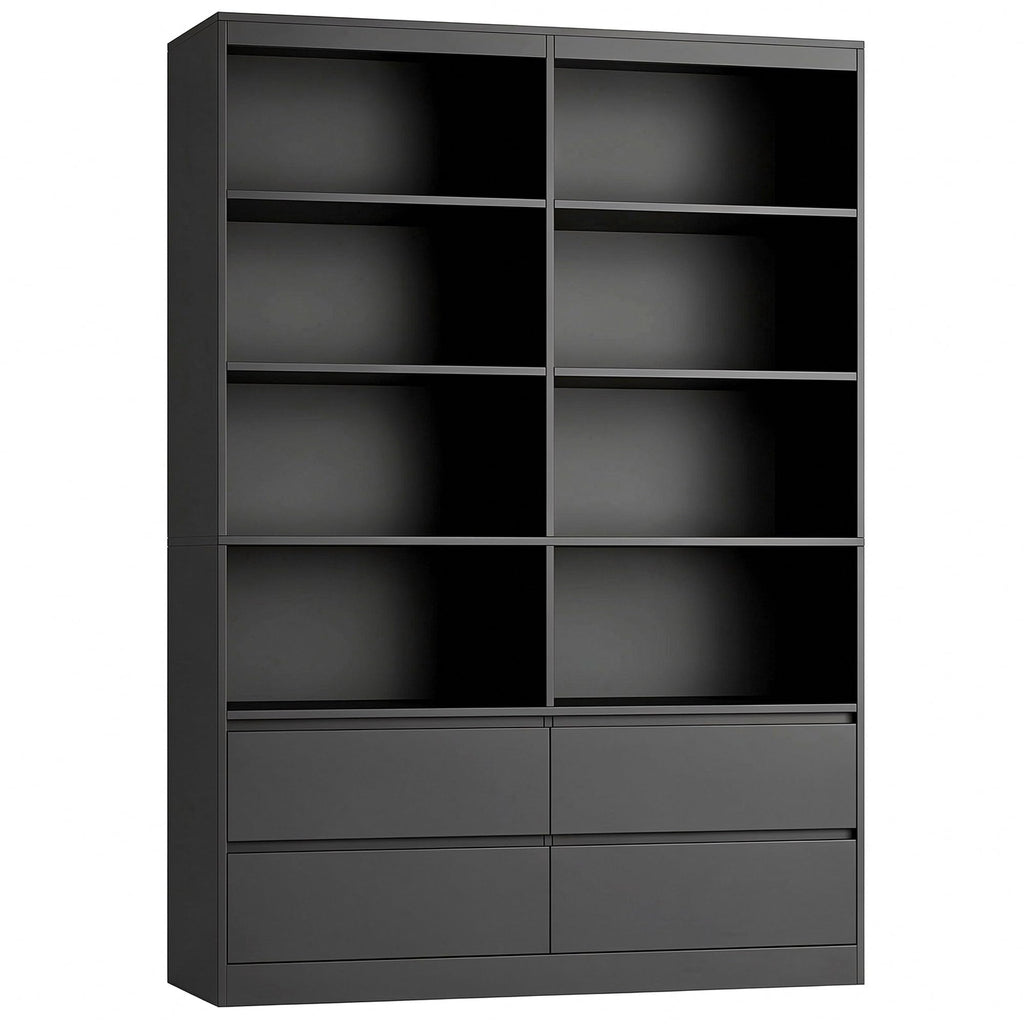 Black 4 Drawer Bookshelf F463589