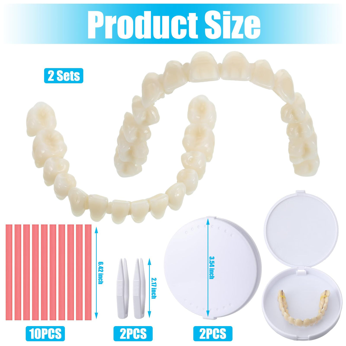 16 Pcs Dentures DIY Repair Kit H478245