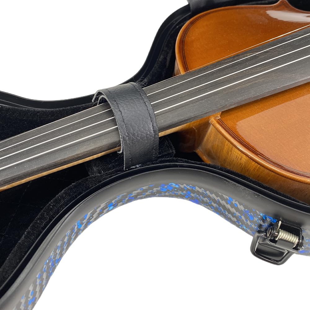 4/4 Carbon Fiber Lightweight Hard Shell Violin Case with Bow Case O237588