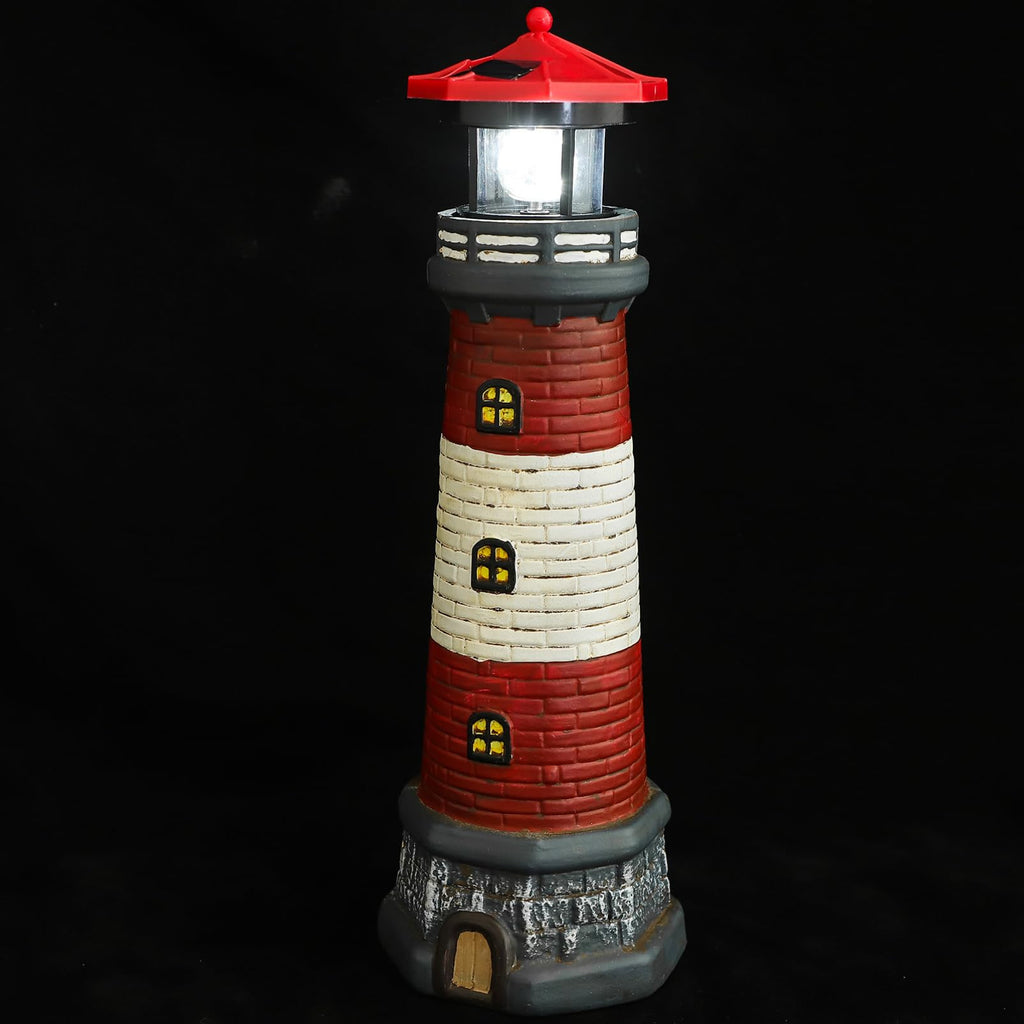 Solar Lighthouse Statue 14.76 Inch E39197