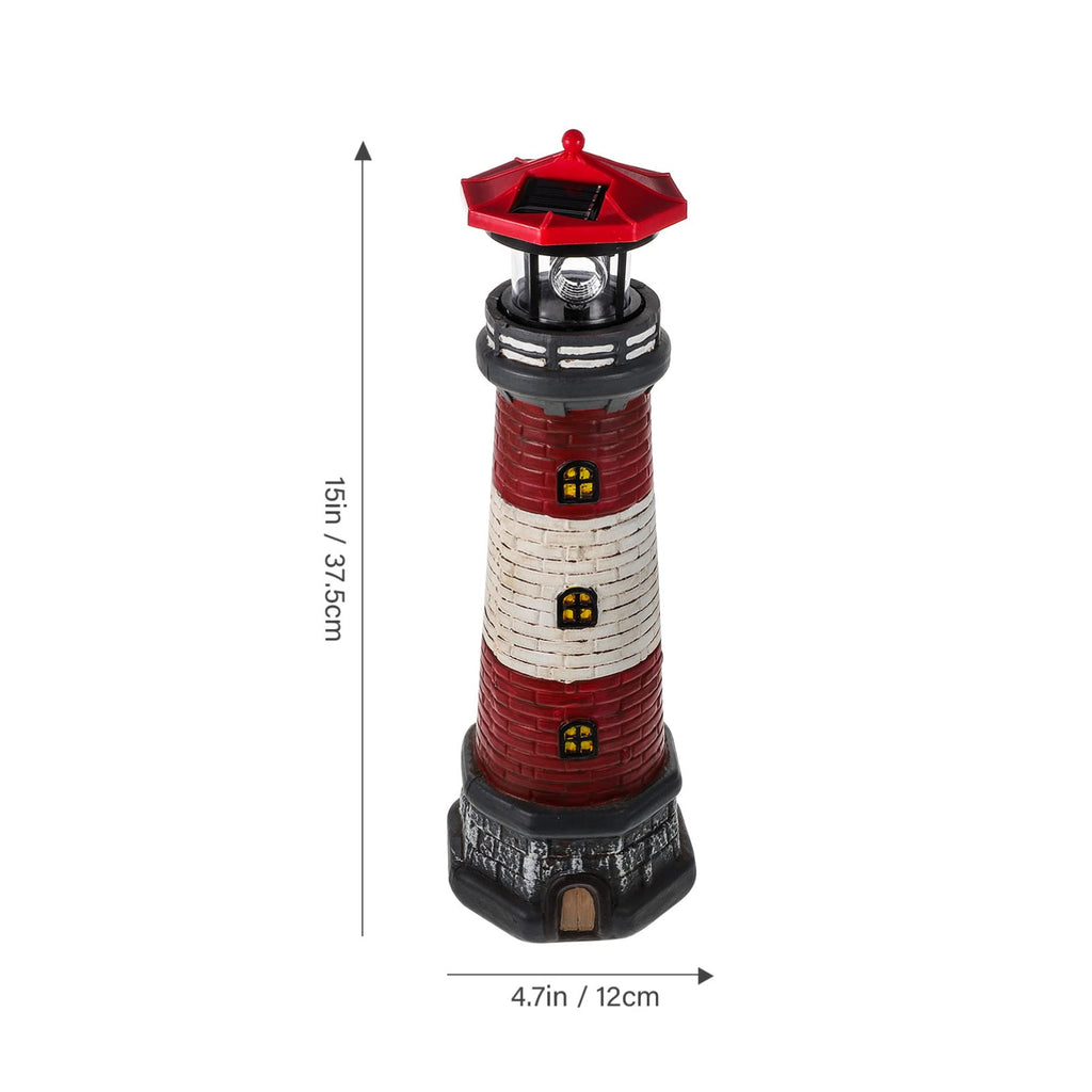 Solar Lighthouse Statue 14.76 Inch E39197