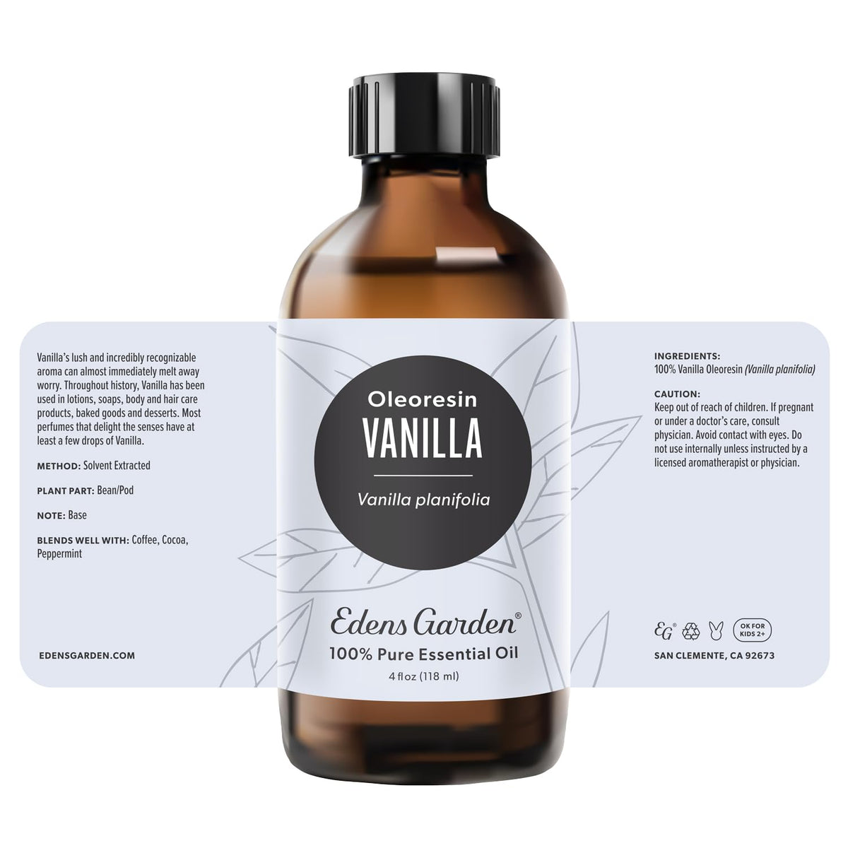 Vanilla Oleoresin Essential Oil 118 ml (4 fl oz) L158034