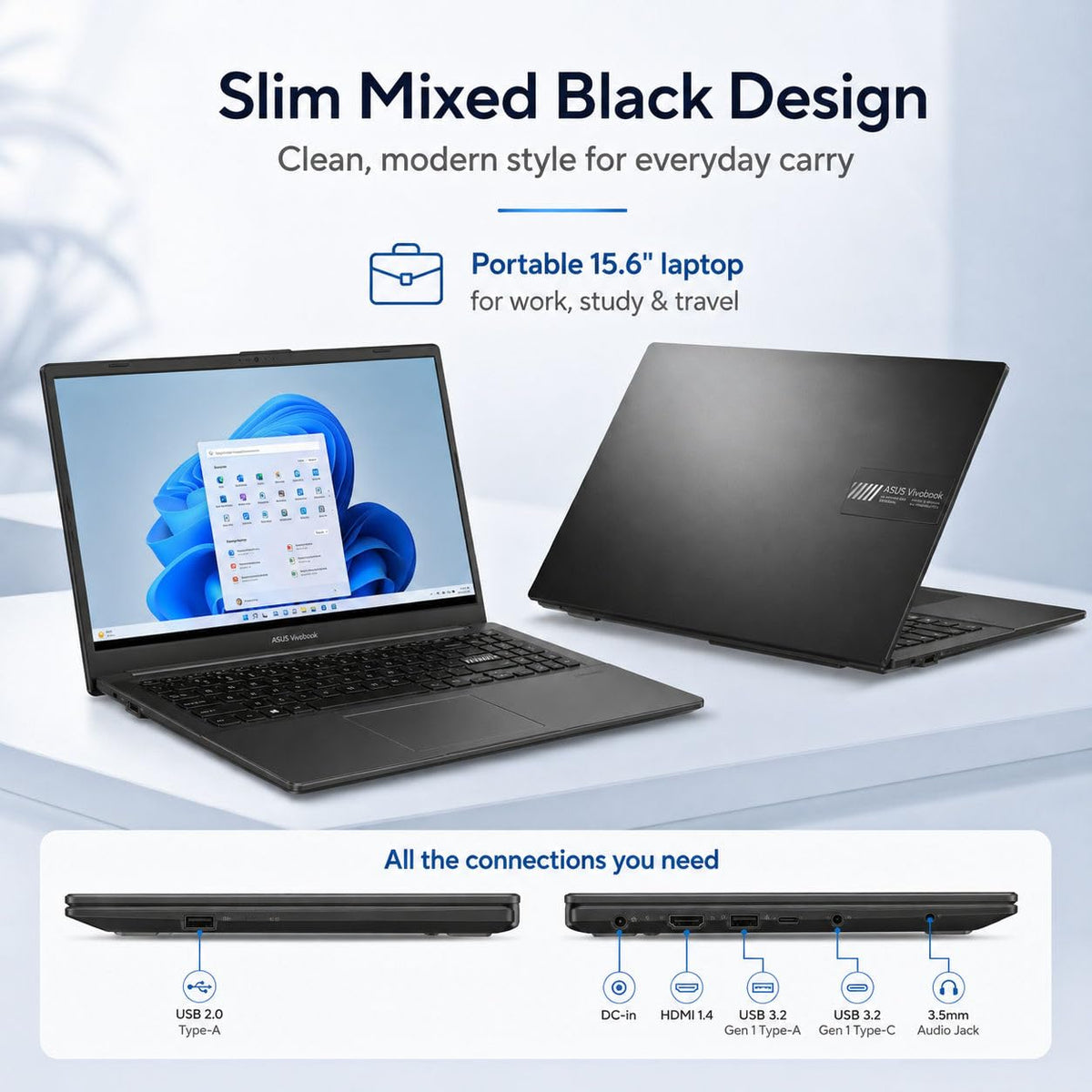 15.6" FHD Laptop AMD Ryzen 5 8GB RAM 512GB SSD R314