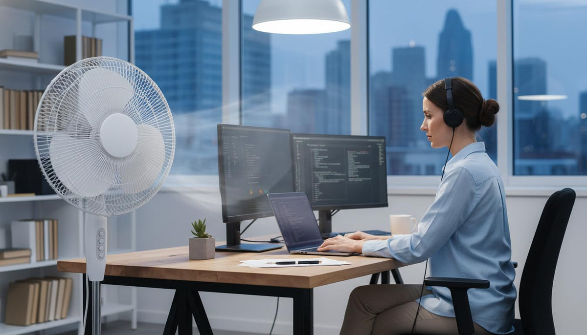 16 Inch Oscillating Pedestal Fan with Remote A62691