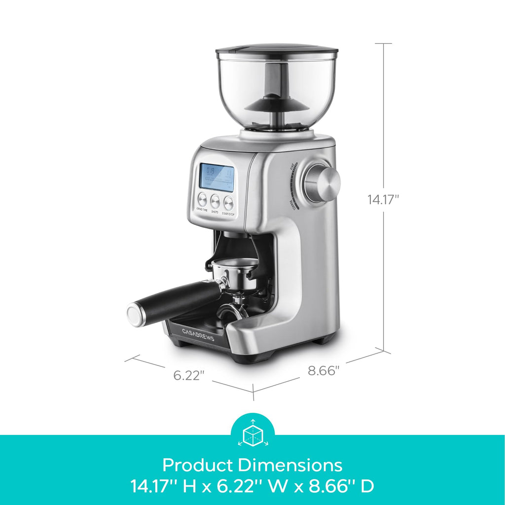 Electric Conical Burr Coffee Grinder with LCD Display A9510