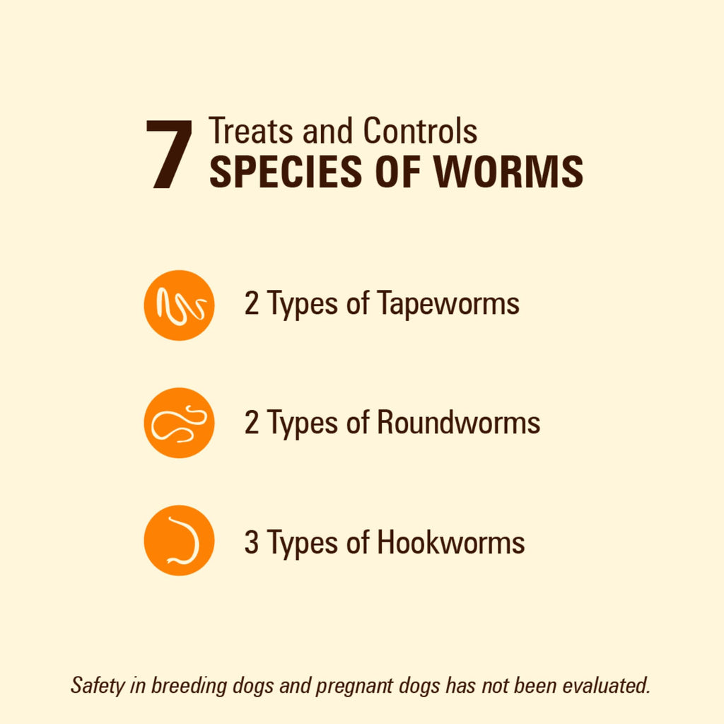 7 Way DeWormer and Flea and Tick Prevention for Small Dogs 6 Count Y10025