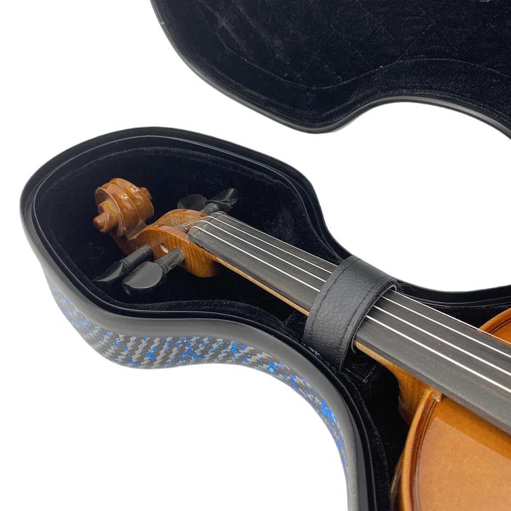 4/4 Carbon Fiber Lightweight Hard Shell Violin Case with Bow Case O237588