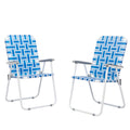 Webbed Folding Chairs Set of 2 V640092