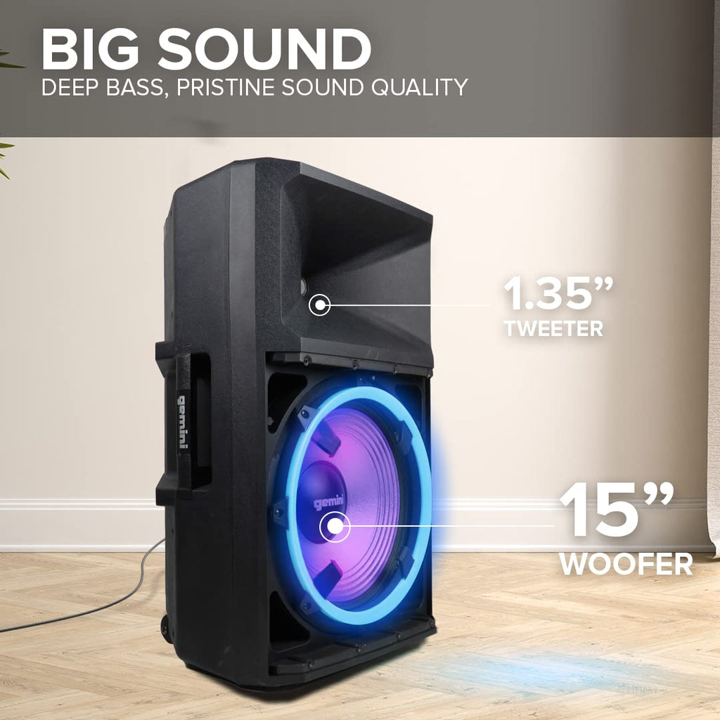 15" PA Speaker & Stand, 1800 Watts E606035