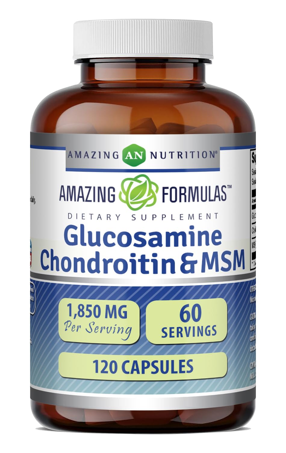 Glucosamine Chondroitin MSM 1850 mg Capsules Supplement P652536
