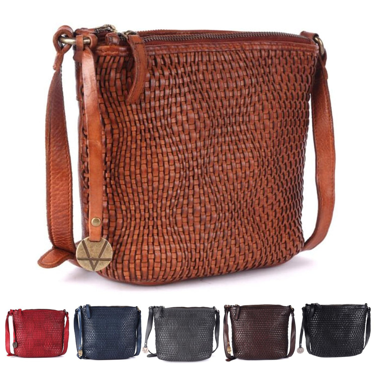 Genuine Leather Crossbody Sling Bag J245414