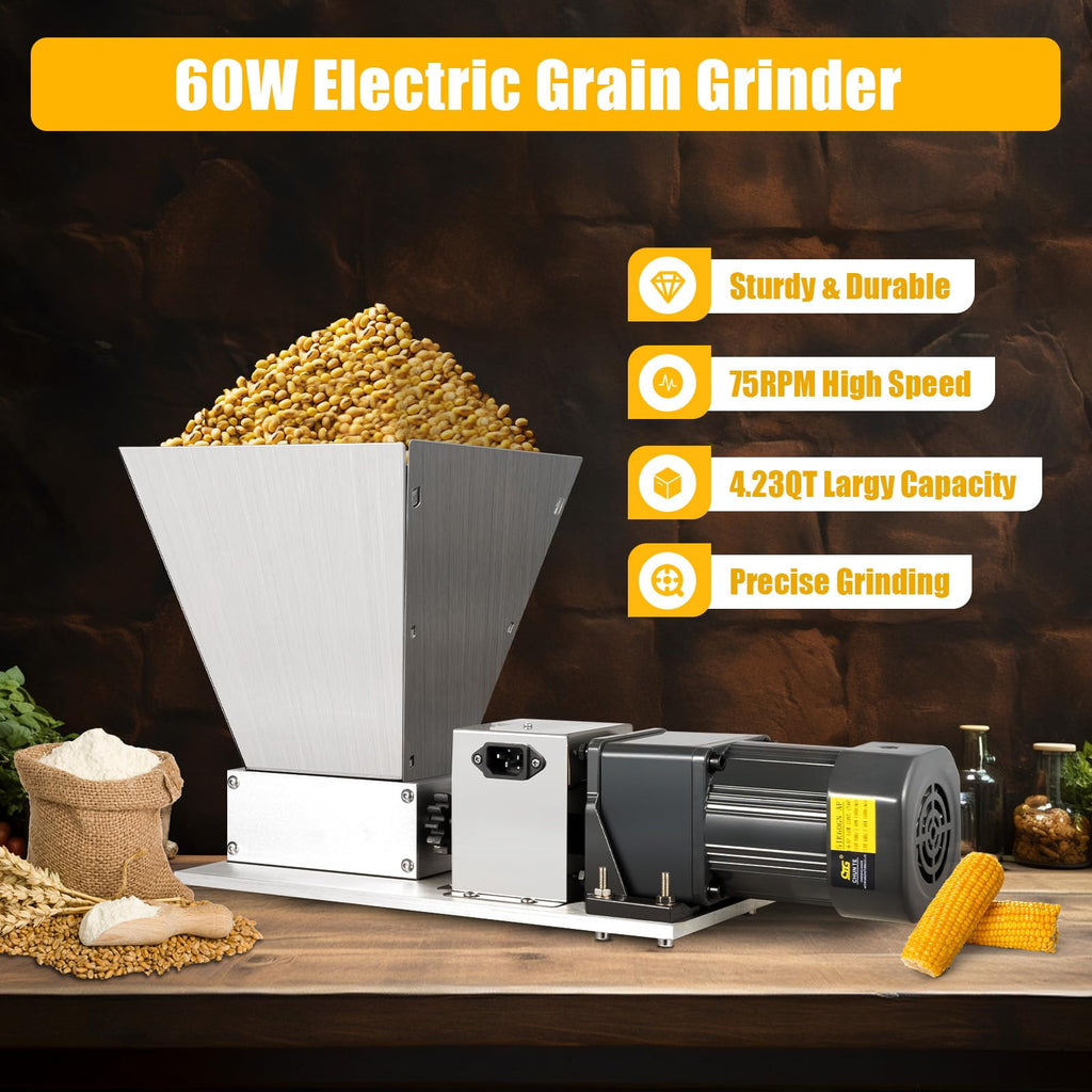 110V 60W Stainless Steel Grain Mill L928