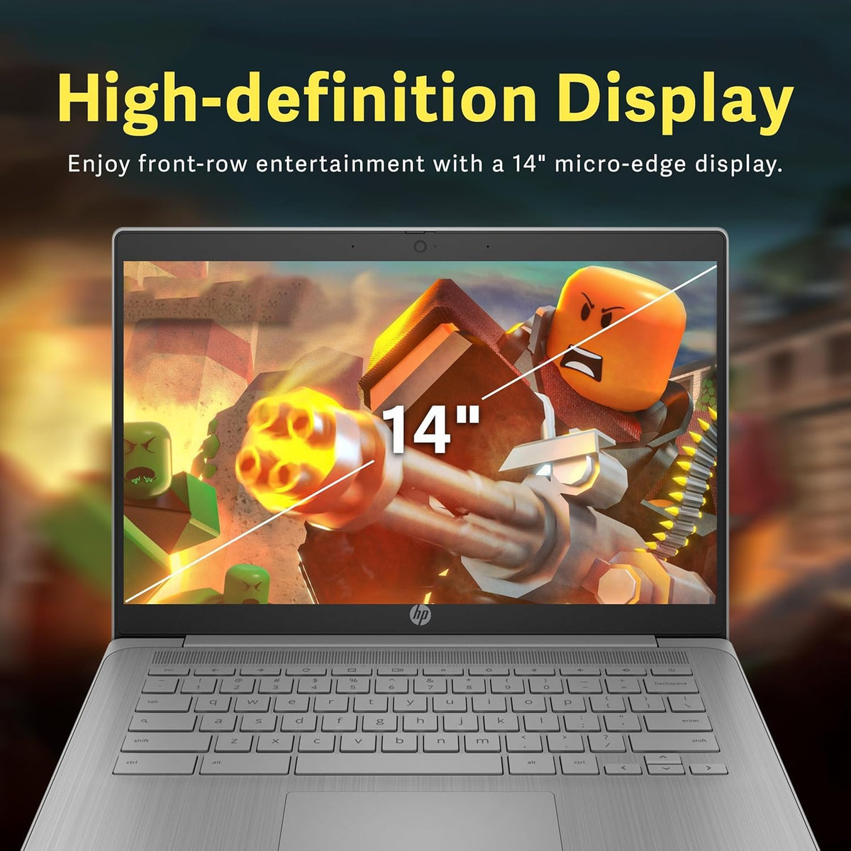 14" HD Chromebook, Quad-Core Celeron, 4GB RAM, 192GB Storage P8474