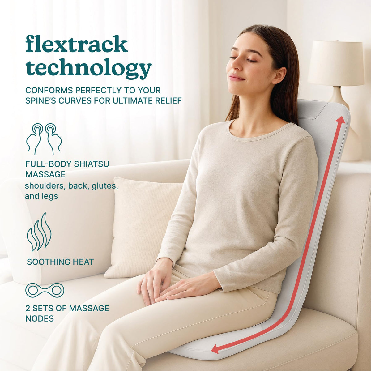 Back Massage Cushion with Heat M513