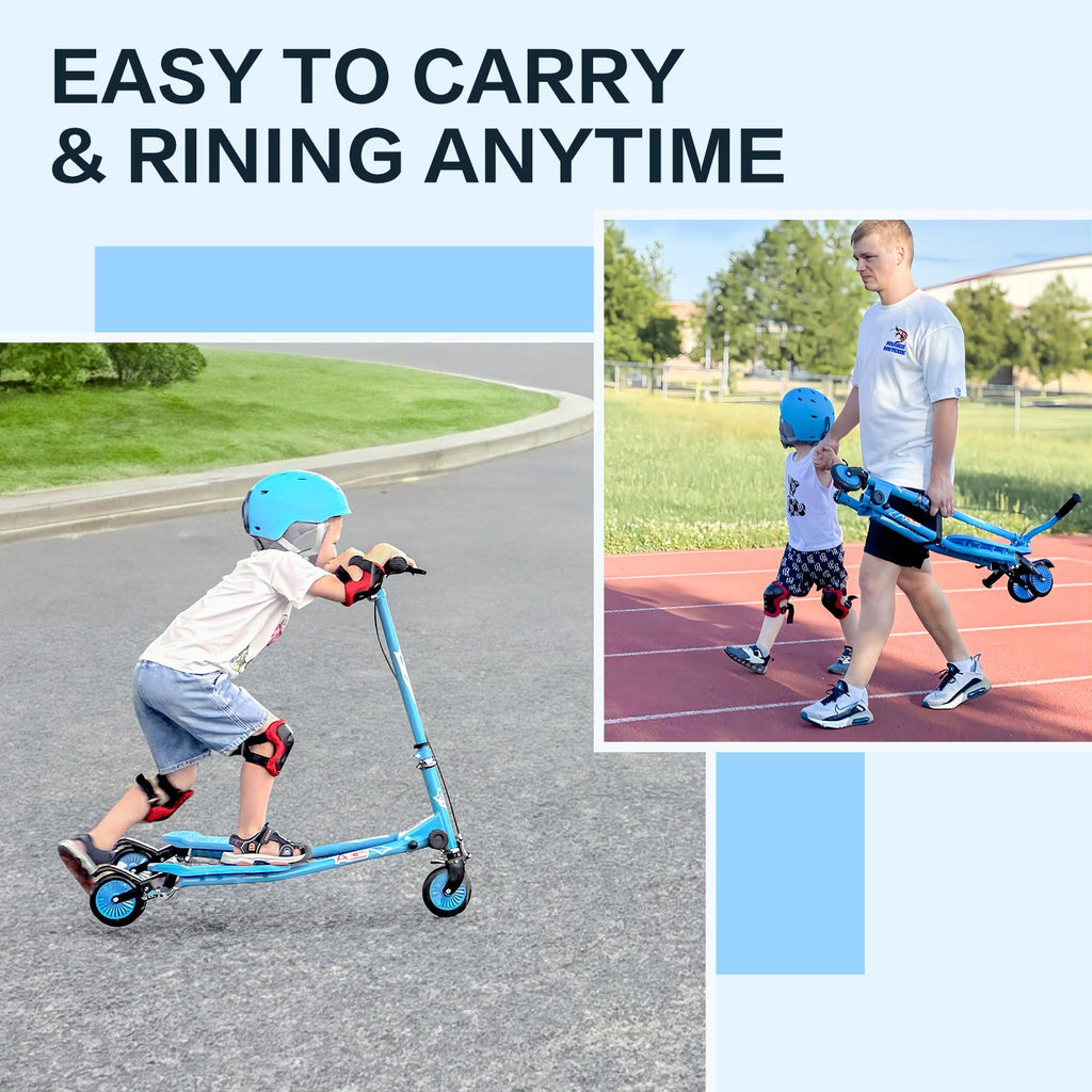 3 Wheels Drifting Scooter with Adjustable Height & Foldable X605106