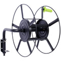 Black Heavy Duty Steel Swivel Hose Reel L326884
