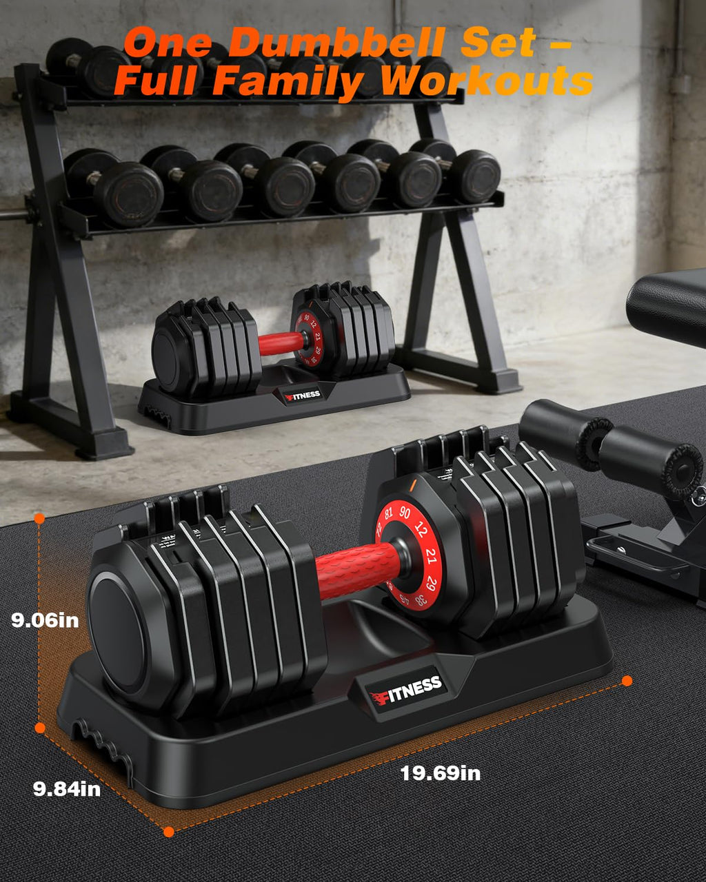 Adjustable Dumbbell Set S434