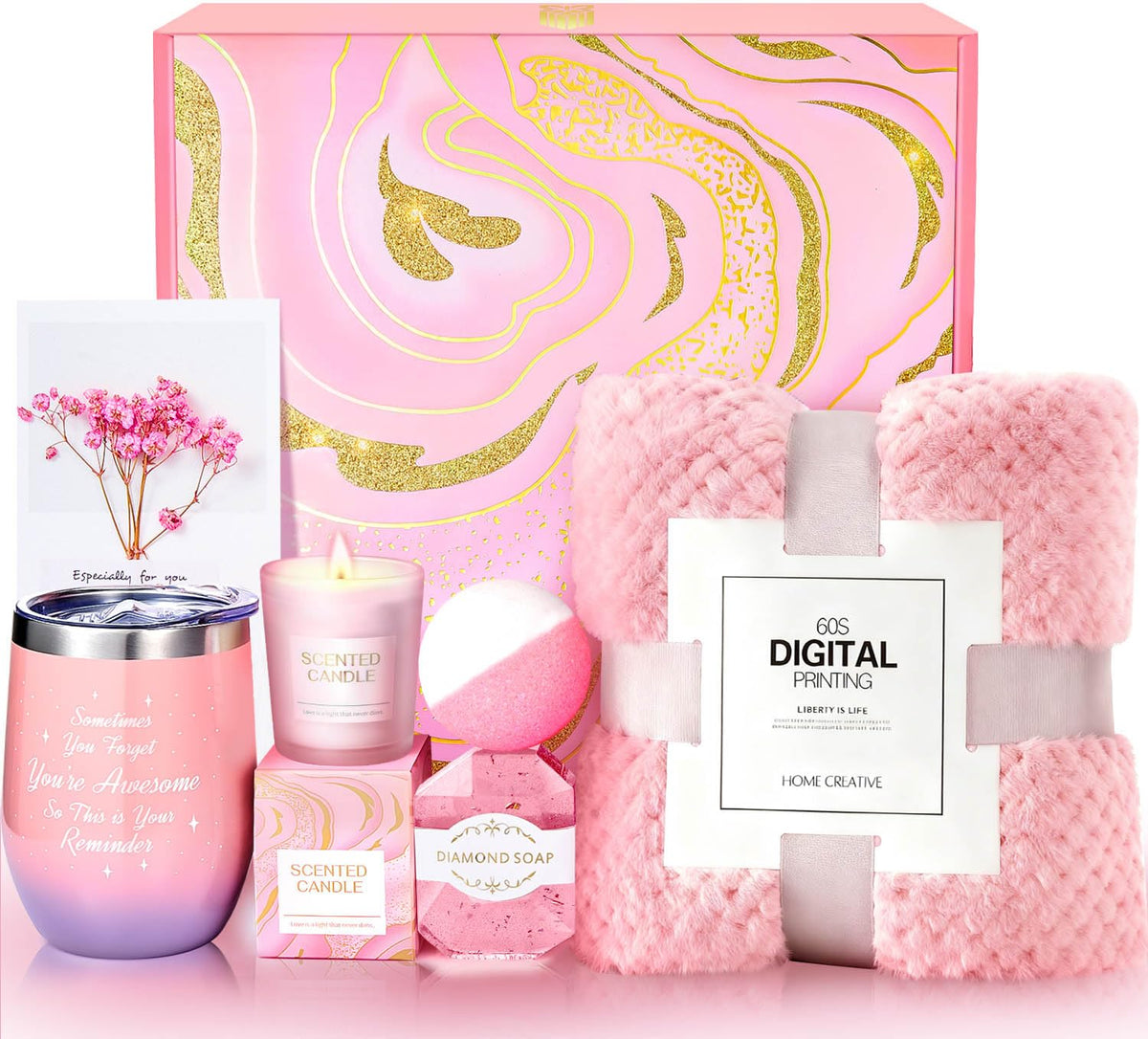 Self Care Gift Set With Blanket H1591