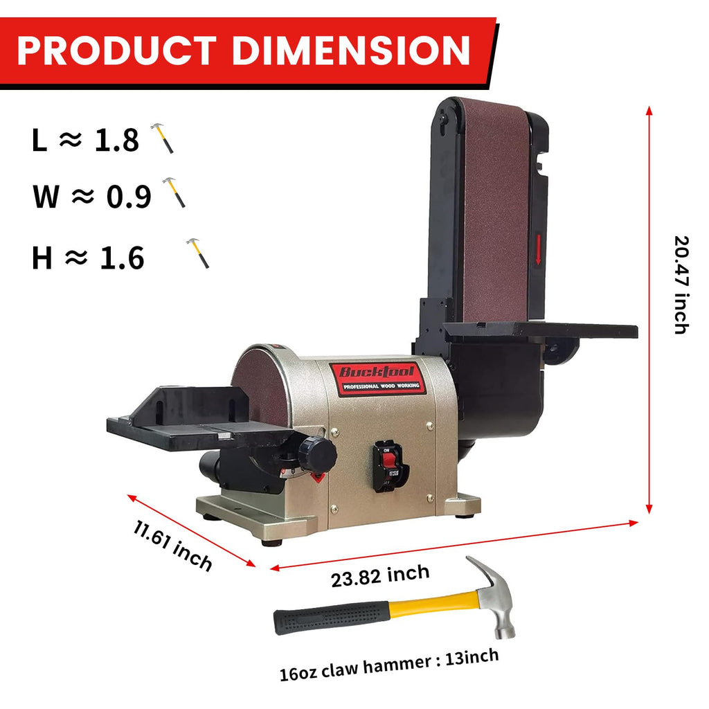 Bench Belt Disc Sander 4x36" Belt 6" Disc S77200