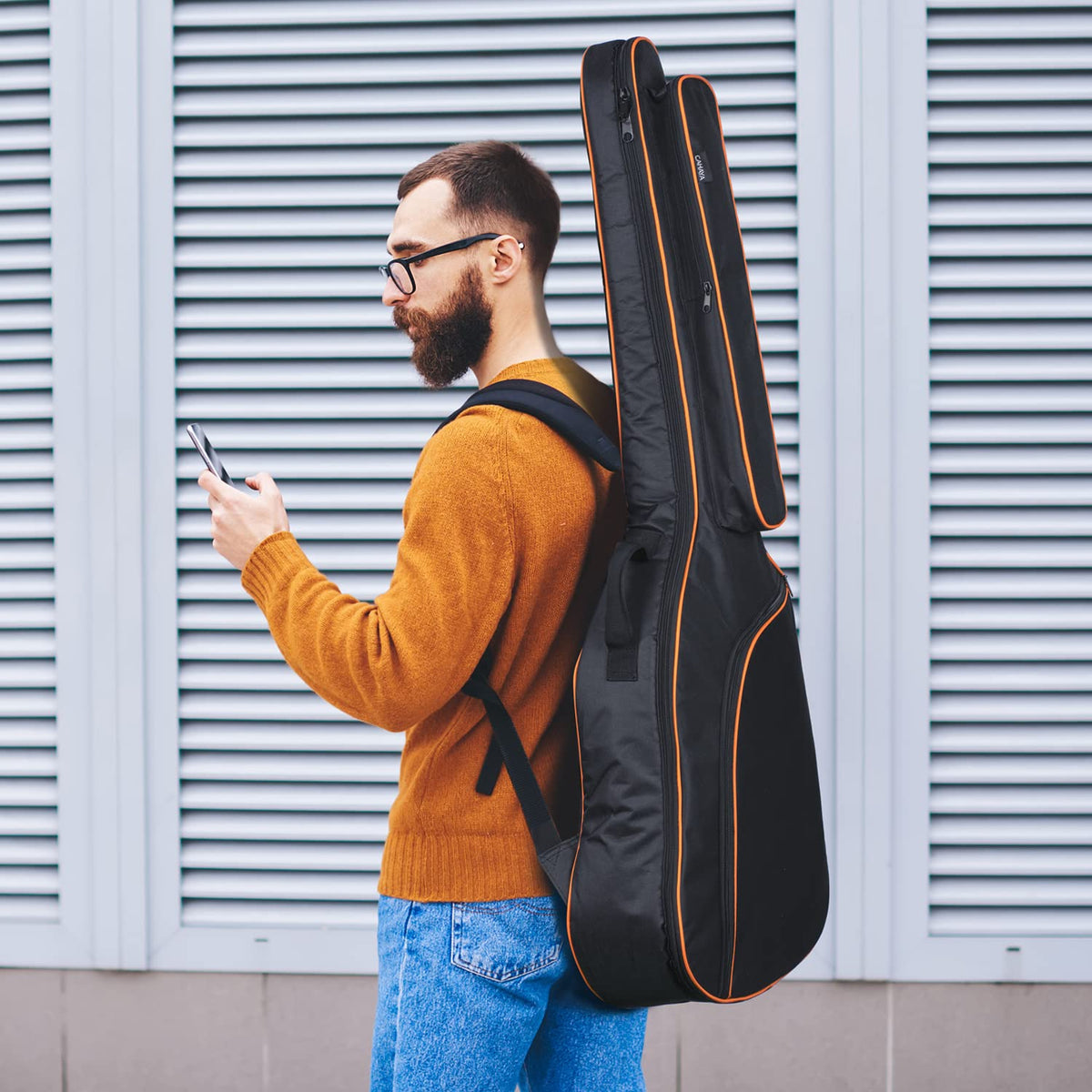 44 Inch Guitar Bag with Adjustable Shoulder Strap O729