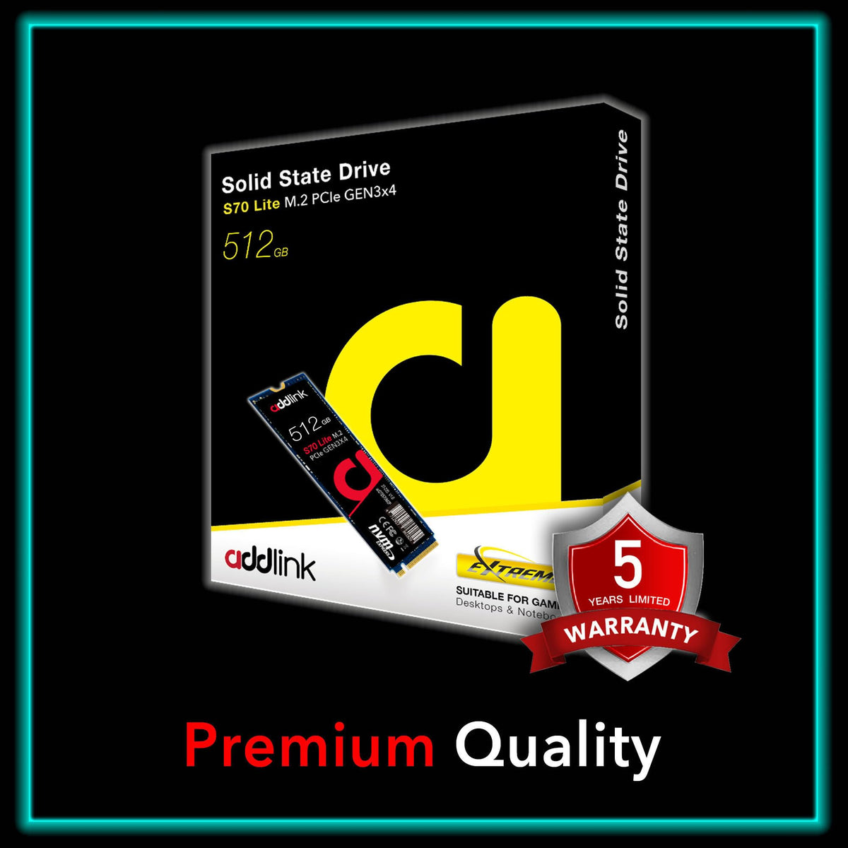 512GB M.2 2280 PCIe 3.0 NVMe Internal Solid State Drive F6561