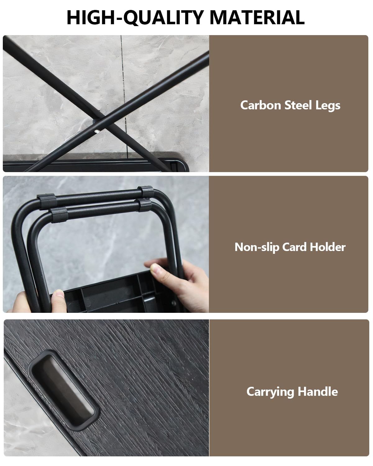 Portable Folding Camping Table with 2 Pack Chair D938