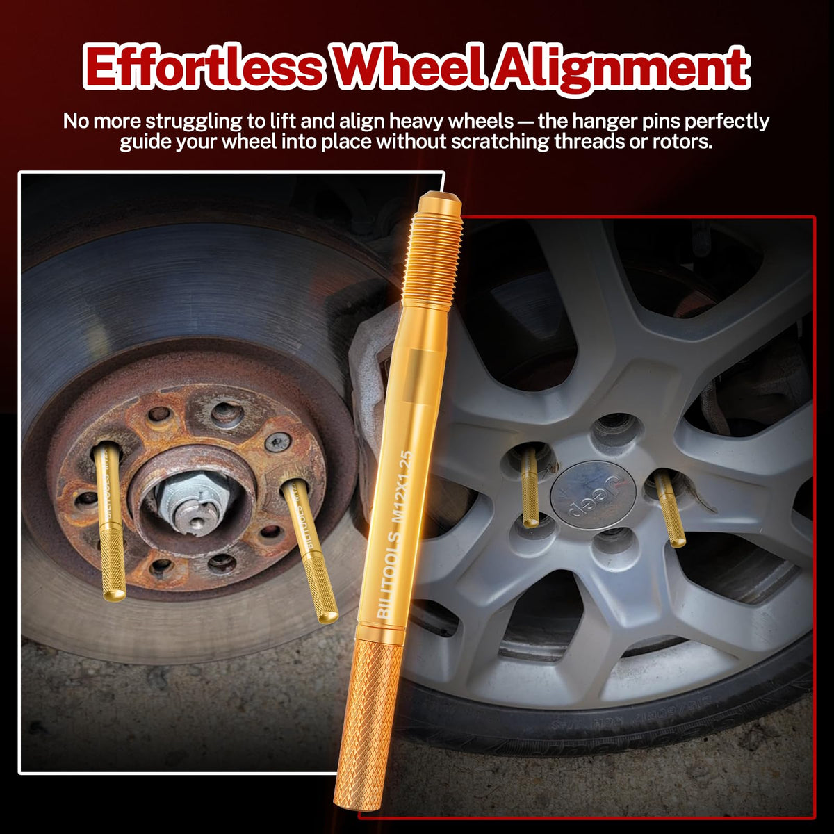 8 Piece Carbon Steel Wheel Hanger Alignment Pin Set D5463