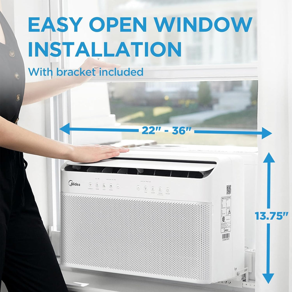 12,000 BTU U-Shaped Smart Inverter Window Air Conditioner M867921