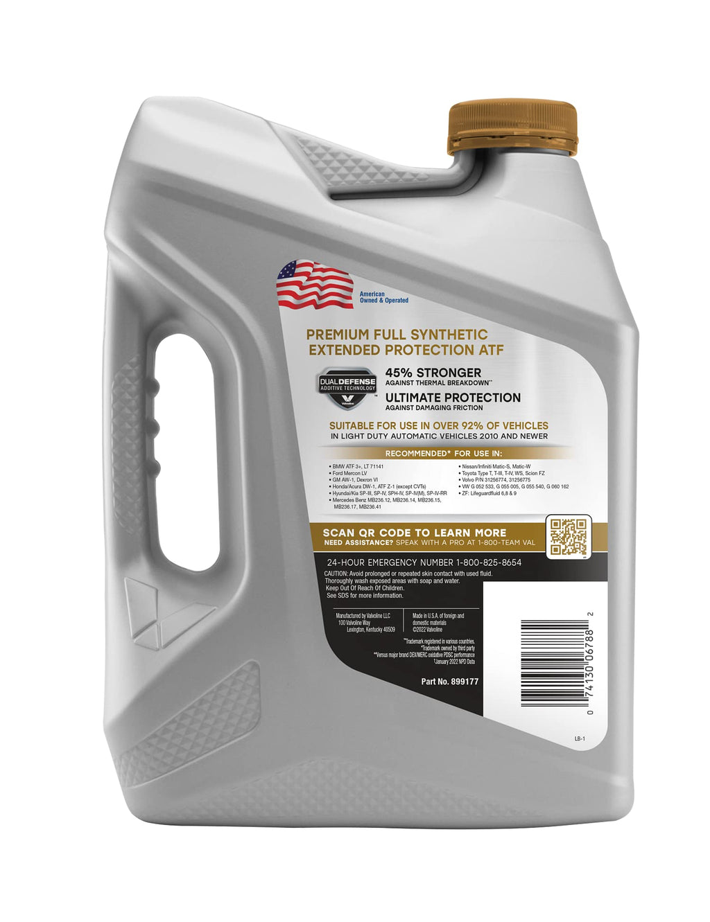 Full Synthetic Automatic Transmission Fluid 1 Gallon V4132