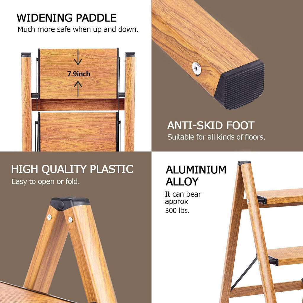 3 Step Lightweight Folding Step Stool T792074