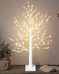 24 Inch Artificial Lighted Birch Tree with 144 LED Lights C30132