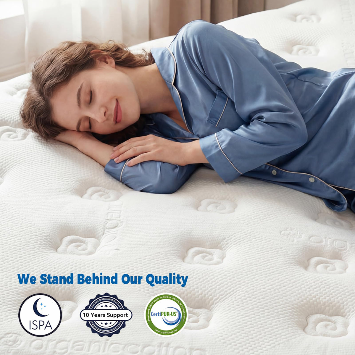 Queen 12 Inch Medium Firm Hybrid Mattress in a Box N101