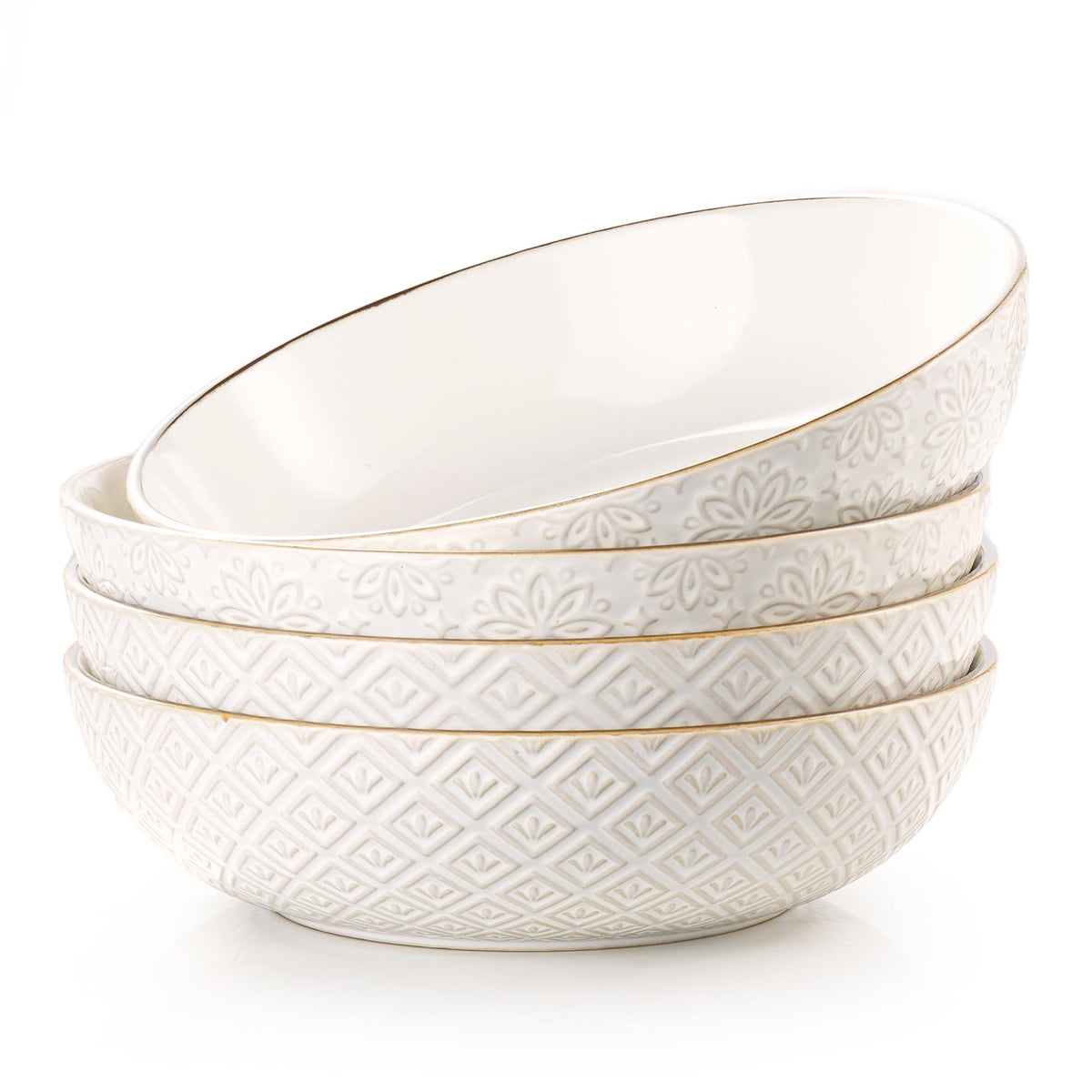 36 oz Set of 4 Ceramic Pasta Bowl Q397