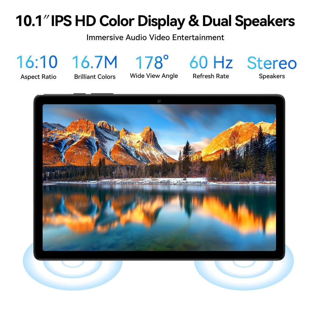 10 inch 2-in-1 Android 15 Tablet with Keyboard, Mouse, and Case, 4G LTE, 12GB RAM + 64GB ROM, Octa-Core, IPS Display, 5G Wi-Fi, GPS, Bluetooth L39653