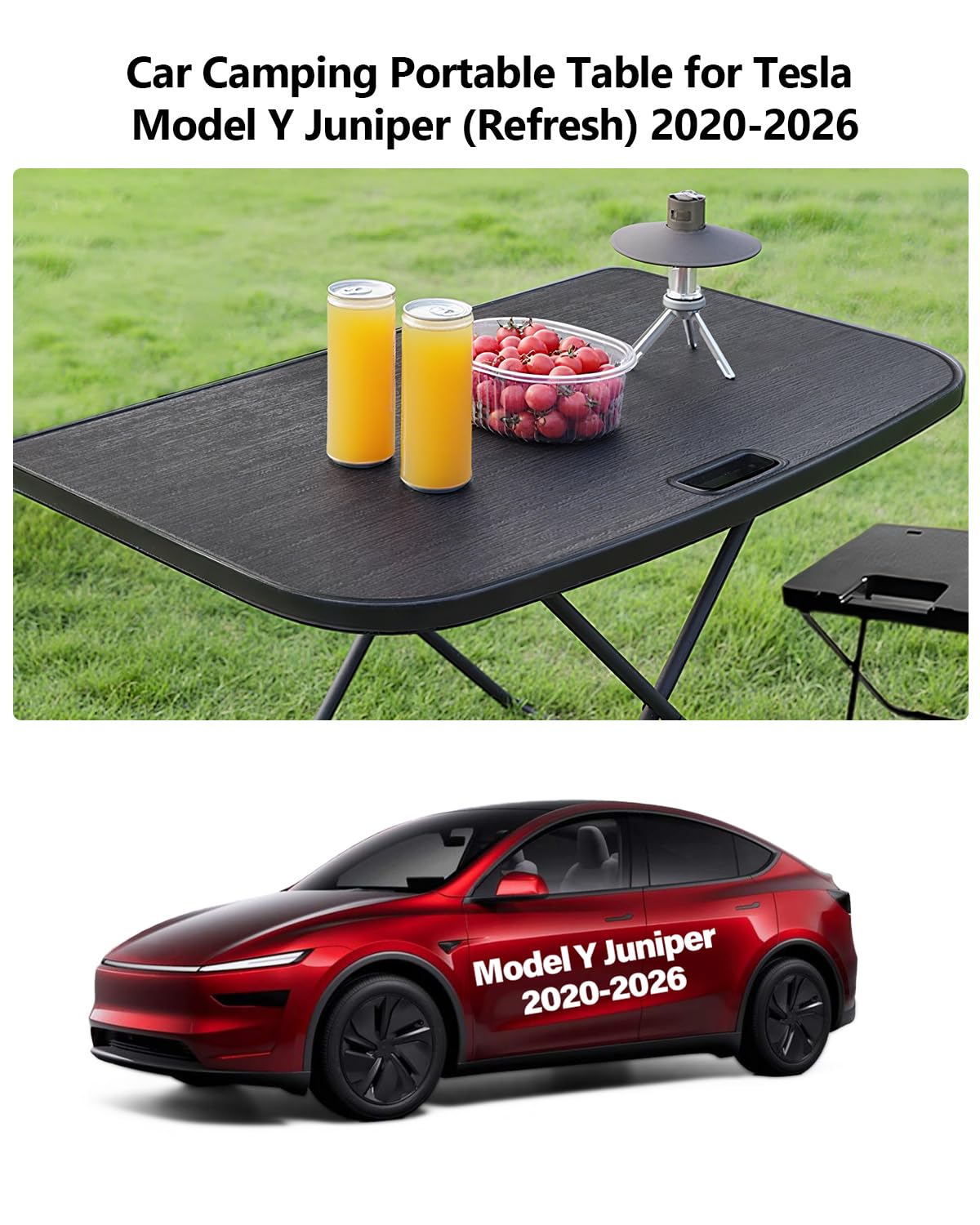 Portable Folding Camping Table with 2 Pack Chair D938