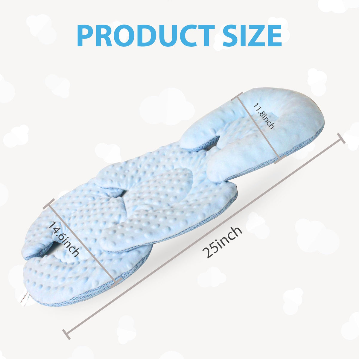 Infant Carseat Insert 2-in-1 Reversible Support Pad G969