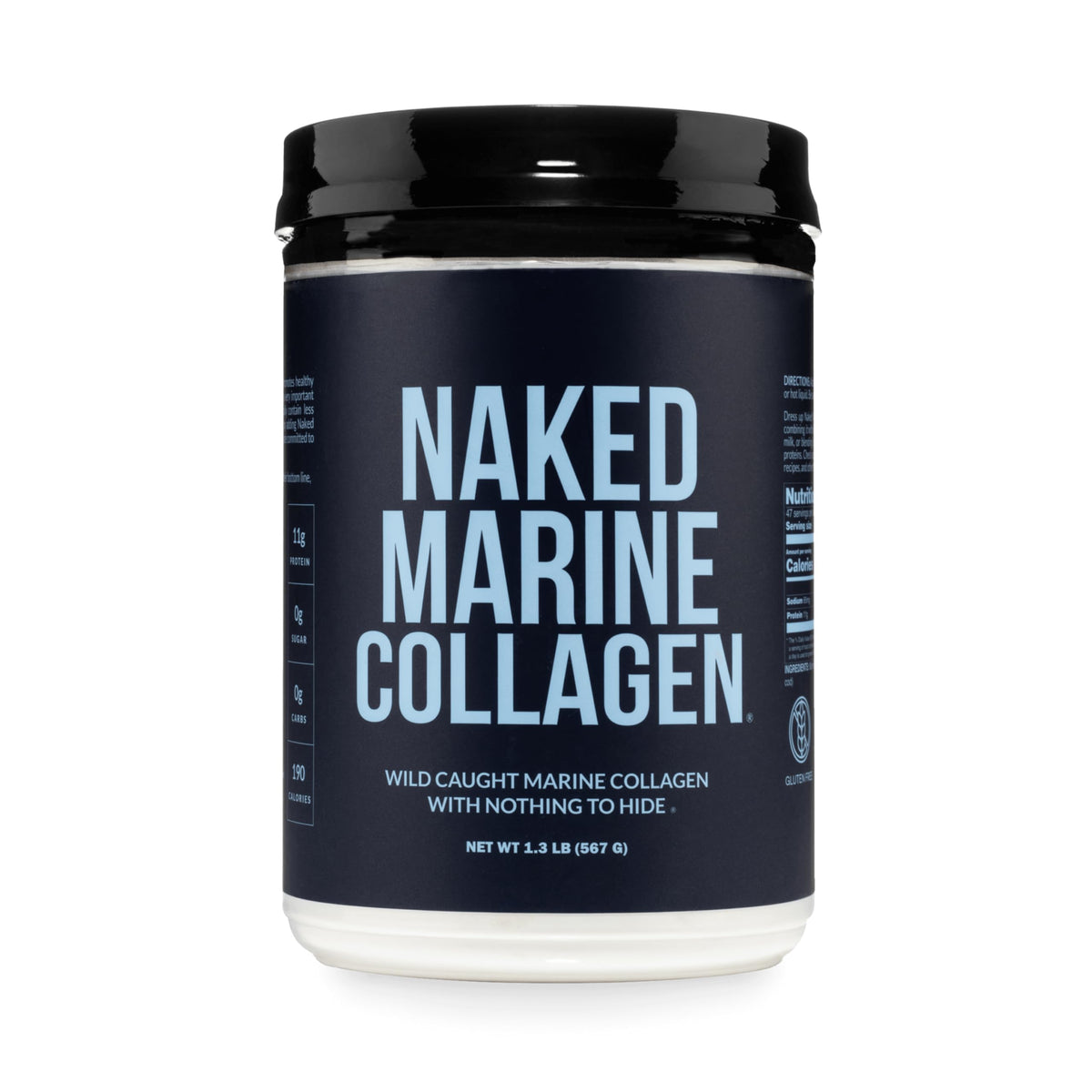 Unflavored Marine Collagen Peptides Protein Powder 47 Servings C2773